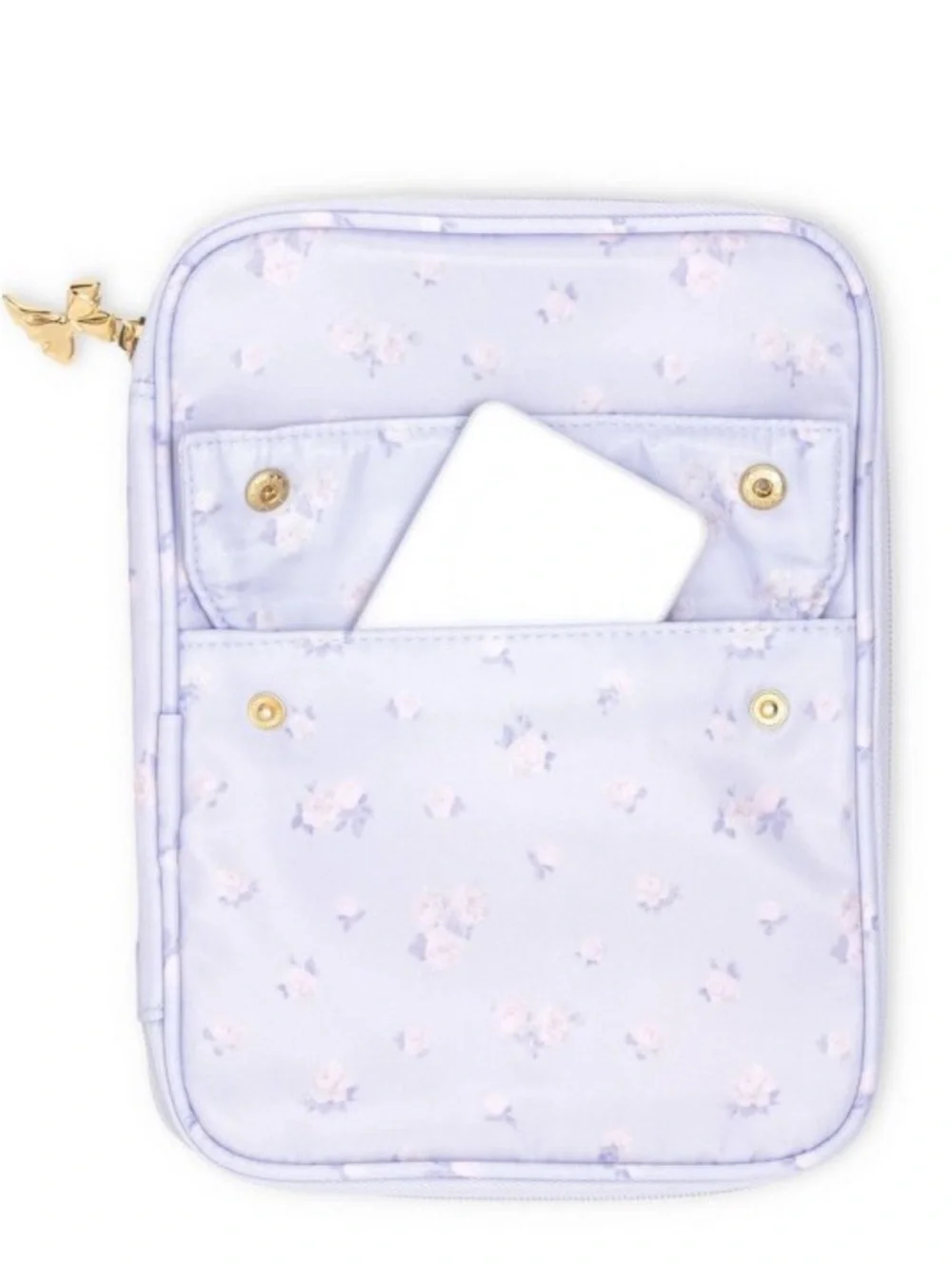 LoveShackFancy Light Blue Floral Bow Pen , mousepad, Matching tech Pouch Set